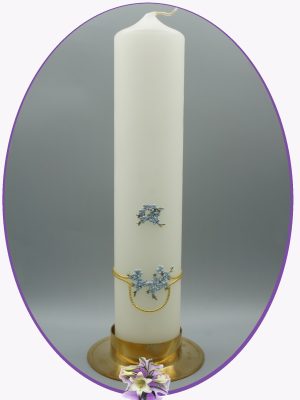 Lumanare de botez Blue