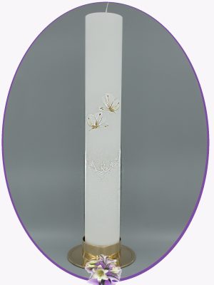 Lumanare de botez Butterfly