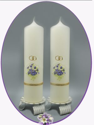 Lumanari aniversare nunta Violete