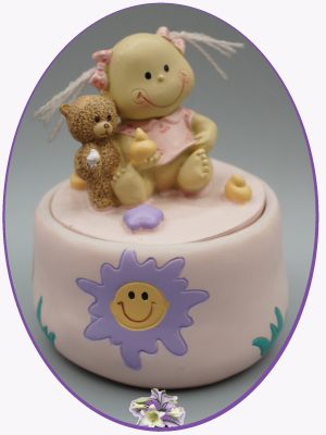 cutiuta cu baby girl Hairy, pentru bucla sau primul dintisor