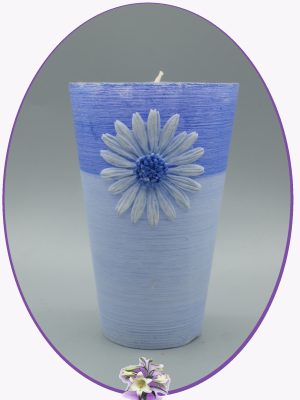 Lumanare cu margareta bleu