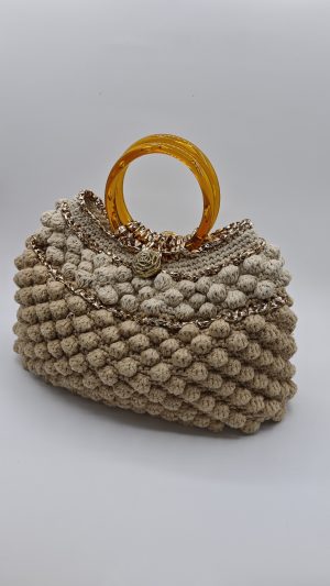 Goldie, geanta unicat handmade, crosetata manual